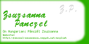 zsuzsanna panczel business card